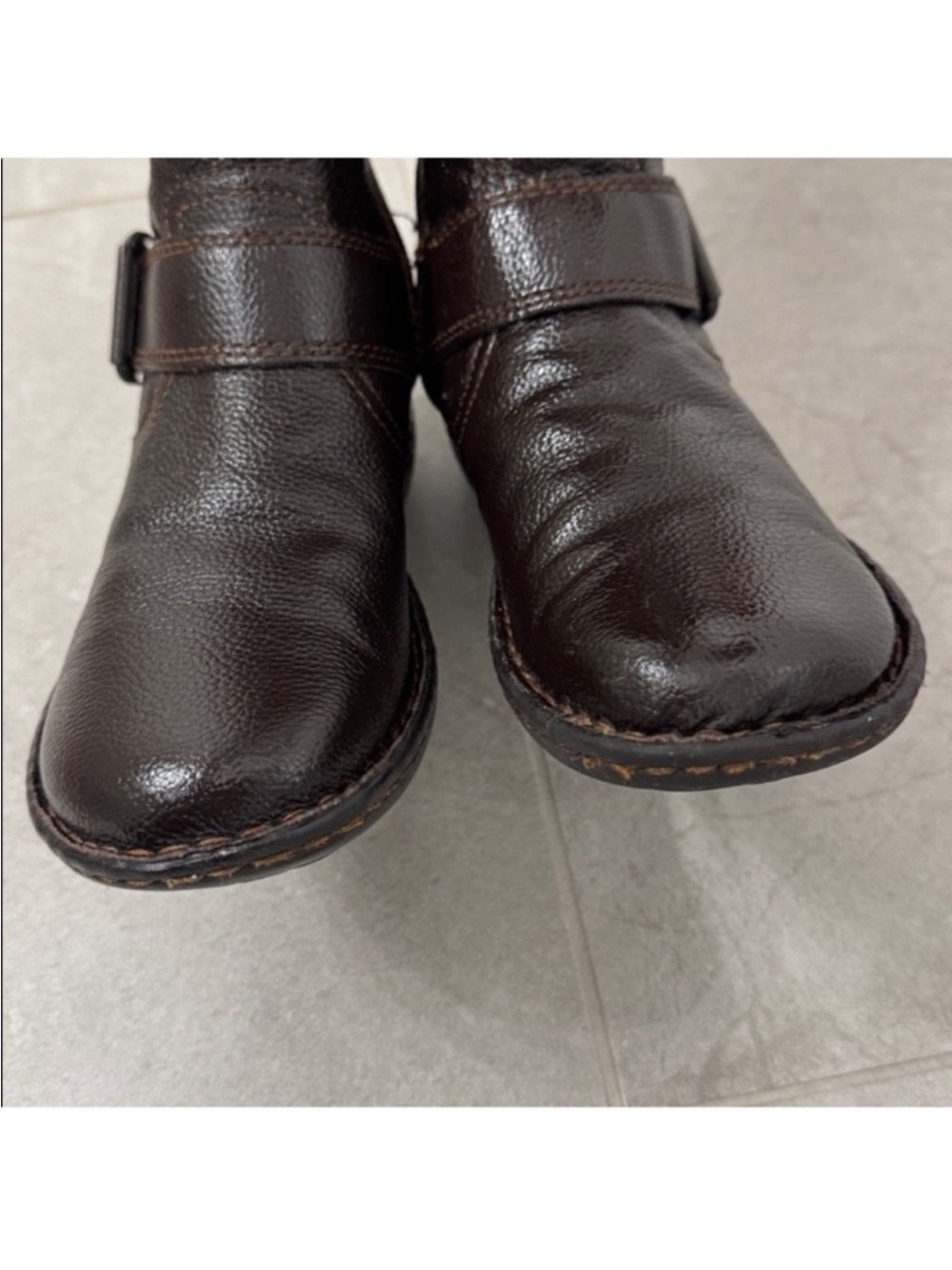BOC Born Concept Leather Tall Riding Boots Sz 6.5 Brown Equestrian Comfy - Picture 4 of 12